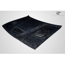 2008-2023 Dodge Challenger Carbon Creations AeroForge Dritech Hellcat Look Hood - 1 Piece image - 7