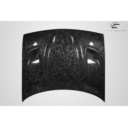 2008-2023 Dodge Challenger Carbon Creations AeroForge Dritech Hellcat Look Hood - 1 Piece image - 9
