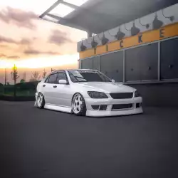 Lexus IS300 2000-2005 Bsport Style 1 Piece Polyurethane Front Bumper image - 3