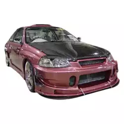 Honda Civic ALL 1999-2000 BC Spec Style 1 Piece Polyurethane Front Bumper image - 3