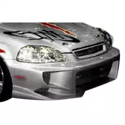 Honda Civic ALL 1996-1998 EX Spec Style 1 Piece Polyurethane Front Bumper image - 1