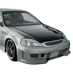 Honda Civic ALL 1999-2000 BW Spec Style 1 Piece Polyurethane Front Bumper image - 1