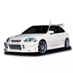 Honda Civic ALL 1996-1998 BC Spec Style 1 Piece Polyurethane Front Bumper image - 3