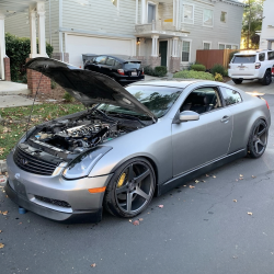 Infiniti G35 2DR Coupe 2003-2005 ING Style 1 Piece Polyurethane Front Lip image - 1