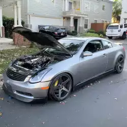 Infiniti G35 2DR Coupe 2003-2005 ING Style 1 Piece Polyurethane Front Lip image - 3