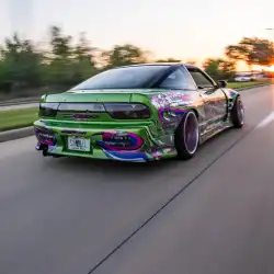 Nissan 240SX HB 1989-1994 GP1 Style 1 Piece Polyurethane Rear Bumper image - 7