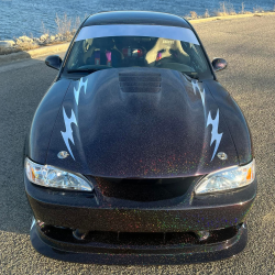 Ford Mustang 1994-1998 Cobra R Style 1 Piece Polyurethane Front Bumper image - 2