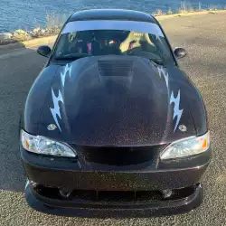 Ford Mustang 1994-1998 Cobra R Style 1 Piece Polyurethane Front Bumper image - 4