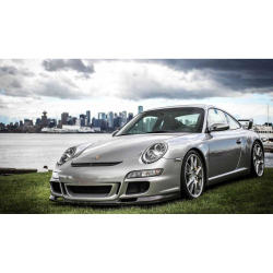 Porsche 997 2005-2009 GT 3 Look Style 2 Piece Polyurethane Front Bumper & Lip image - 2