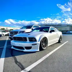 Ford Mustang 2005-2009 S-Tech Style 1 Piece Polyurethane Front Bumper image - 1