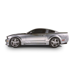 Ford Mustang 2005-2009 Sallen Style 2 Piece Polyurethane Side Skirts image - 1