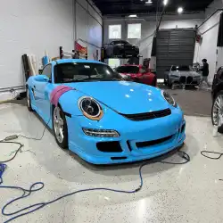 Porsche 997 / 991 2005-2009 GT 3 Look 1 Piece Polyurethane Front Bumper image - 7