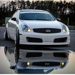 Infiniti G35 2DR Coupe 2003-2007 Nismo Style 1 Piece Polyurethane Front Bumper image - 2