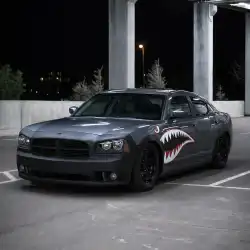 Dodge Charger 2006-2010 SRT Look Style 1 Piece Polyurethane Front Bumper image - 1