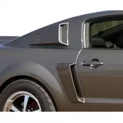 Ford Mustang 2005-2014 K Spec Style 2 Piece Polyurethane Window Scoops image - 8