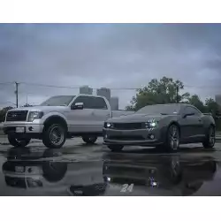 Chevrolet Camaro RS V6 2010-2013 Premier Style 1 Piece Polyurethane Front Lip image - 2