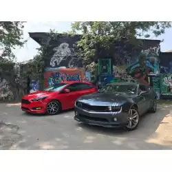 Chevrolet Camaro RS V6 2010-2013 Premier Style 1 Piece Polyurethane Front Lip image - 9