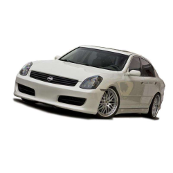 Infiniti G35 4DR Sedan 2005-2006 Hidori Style 1 Piece Polyurethane Front Bumper image - 2
