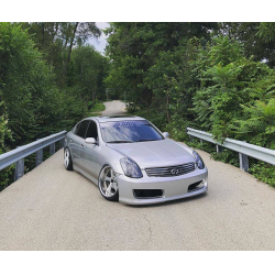 Infiniti G35 4DR Sedan 2005-2006 Hidori Style 1 Piece Polyurethane Front Bumper image - 1