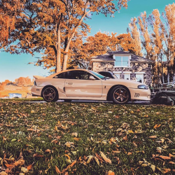 Ford Mustang 1994-1998 Sallen Style 2 Piece Polyurethane Side Skirts image - 2