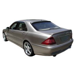 Mercedes S Class W220 2000-2002 LRS Style 1 Piece Polyurethane Rear Bumper image - 1