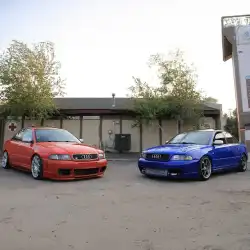 Audi A4 1996-2001 RS4 Style 1 Piece Polyurethane Front Bumper image - 4