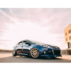 Ford Focus 5dr / Sedan 2012-2014 BDS Style 1 Piece Polyurethane Front Lip image - 2