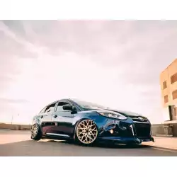 Ford Focus 5dr / Sedan 2012-2014 BDS Style 1 Piece Polyurethane Front Lip image - 4