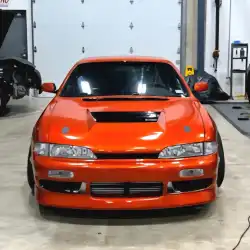 Nissan 240SX S14 1995-1996 Navan Style 1 Piece Polyurethane Front Bumper image - 7