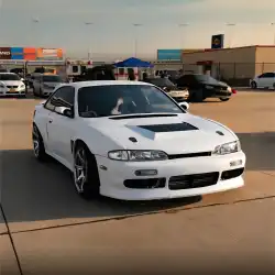 Nissan 240SX S14 1995-1996 Navan Style 1 Piece Polyurethane Front Bumper image - 11