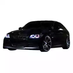 BMW 3 Series Sedan E90 2009-2011 VKM Style 1 Piece Polyurethane Front Lip image - 2