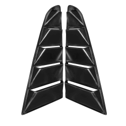 Ford Mustang 2015-2017 Louvered 2 Piece Polyurethane Window Scoops image - 2