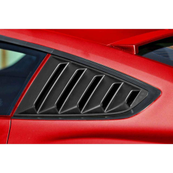 Ford Mustang 2015-2017 Louvered 2 Piece Polyurethane Window Scoops image - 1