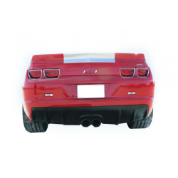 Chevrolet Camaro 2010-2013 Zin Style 1 Piece Polyurethane Center Exhaust Rear Diffuser image - 1