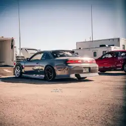 Nissan 240SX S14 ALL 1995-1998 DM3 1 Piece Polyurethane Rear Bumper image - 7