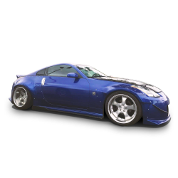 Nissan 350Z 2003-2008 KBD Louvered 2 Piece Polyurethane Window Scoops image - 5