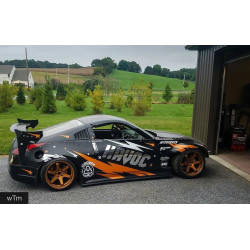 Nissan 350Z 2003-2008 KBD Louvered 2 Piece Polyurethane Window Scoops image - 8