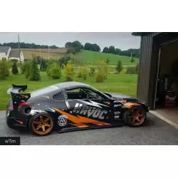 Nissan 350Z 2003-2008 Louvered 2 Piece Polyurethane Window Scoops image - 7