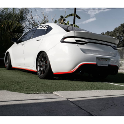 Dodge Dart 2013-2016 Demon Style 3 Piece Polyurethane Rear Wing Spoiler image - 4