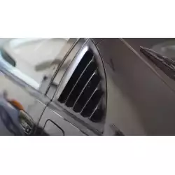 Nissan 300ZX 1990-1996 2+0 Louvered 2 Piece Polyurethane Window Scoops image - 4