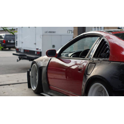 Nissan 300ZX 1990-1996 2+2 KBD Louvered 2 Piece Polyurethane Window Scoops image - 2