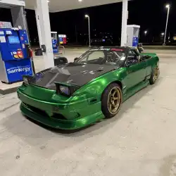 Nissan 240SX S13 (Pop Up) 1989-1994 Wide Johnnies Style 2 Piece Polyurethane 50mm Front Fenders image - 8