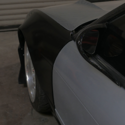 Nissan 240SX S13 (Pop Up) 1989-1994 Wide Johnnies Style 2 Piece Polyurethane 50mm Front Fenders image - 3