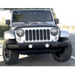 Jeep Wrangler JK (2/4 Doors) & Unlimited 2007-2018 Factory/OE Design 1 Piece Polyurethane Front Bumper image - 2