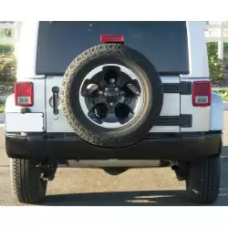 Jeep Wrangler JK (2/4 Doors) & Unlimited 2007-2018 Factory/OE Design 1 Piece Polyurethane Rear Bumper image - 2