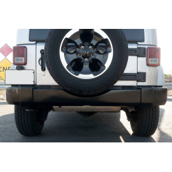Jeep Wrangler JK (2/4 Doors) & Unlimited 2007-2018 Factory/OE Design 1 Piece Polyurethane Rear Bumper image - 4