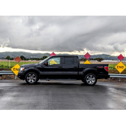 Ford F-150 2009-2014 Factory/OE with Body Lines Design Front & Rear 4 Piece Polyurethane Fender Flares Kit image - 4