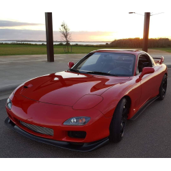 Mazda RX7 1993-1997 99 Spec Polyurethane 2 Piece Front Bumper & JDM Front Lip image - 4