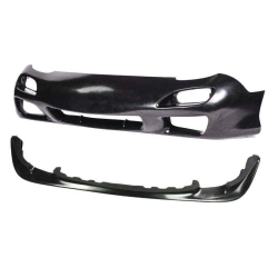 Mazda RX7 1993-1997 99 Spec Polyurethane 2 Piece Front Bumper & JDM Front Lip image - 7