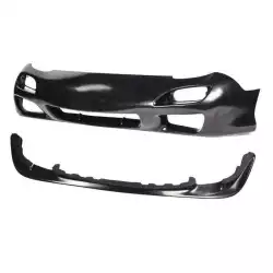 Mazda RX7 1993-1997 99 Spec Polyurethane 2 Piece Front Bumper & JDM Front Lip image - 10